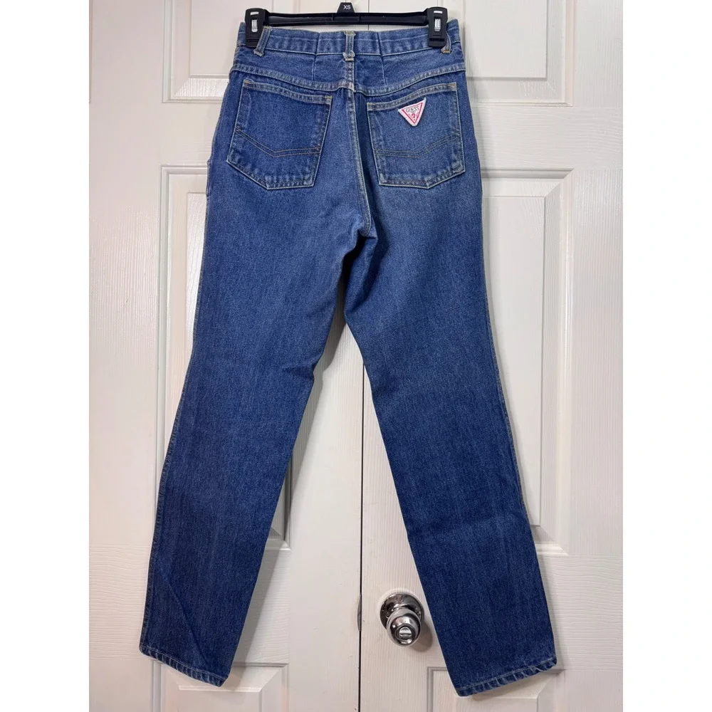 Vintage Guess Jeans‎ High Waist Tapered Leg Denim 90s Retro Style Womens Size 28